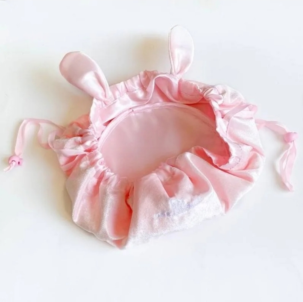 Loha bunny soft velvet lay & play makeup bag NWT